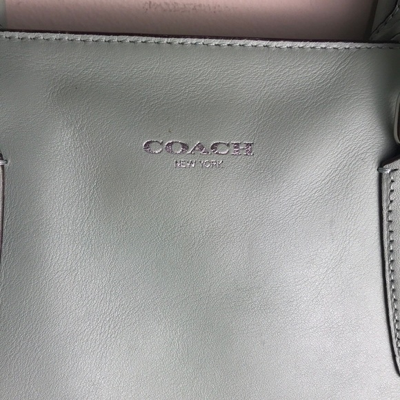 Coach Candace Mint Green Blue Purse Bag Pocketbook - Picture 2 of 12